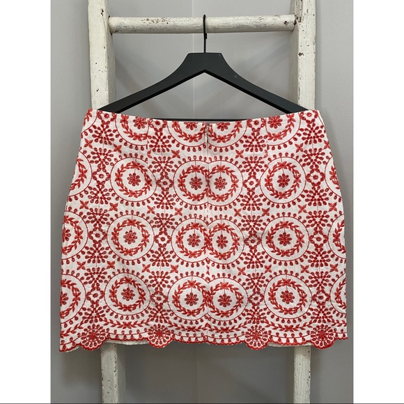 LOFT Orange Hand Made Mini Skirt - Picture 4 of 4